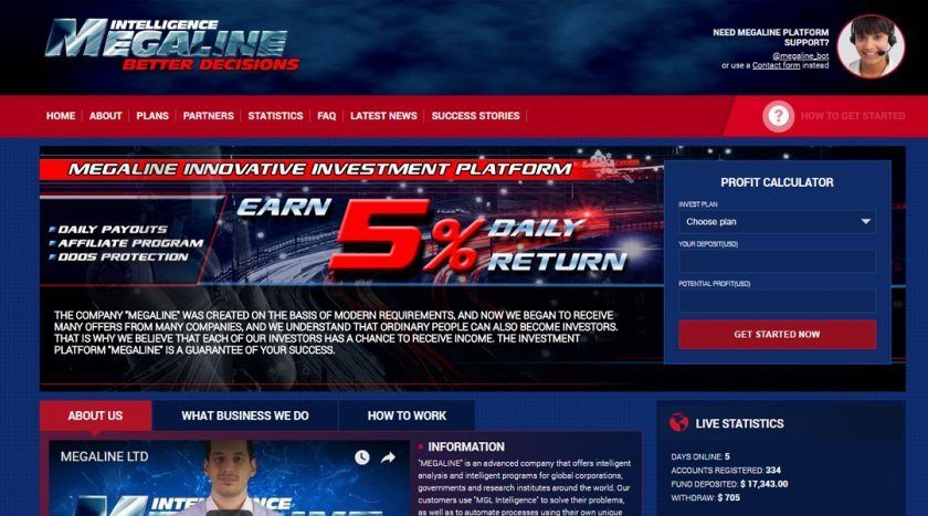 MegaLine HYIP investment project - 50% net profit in 30 days (Updated 26.06.2018) MegaLine HYIP investment project - 50% net profit in 30 days (Updated 26.06.2018)